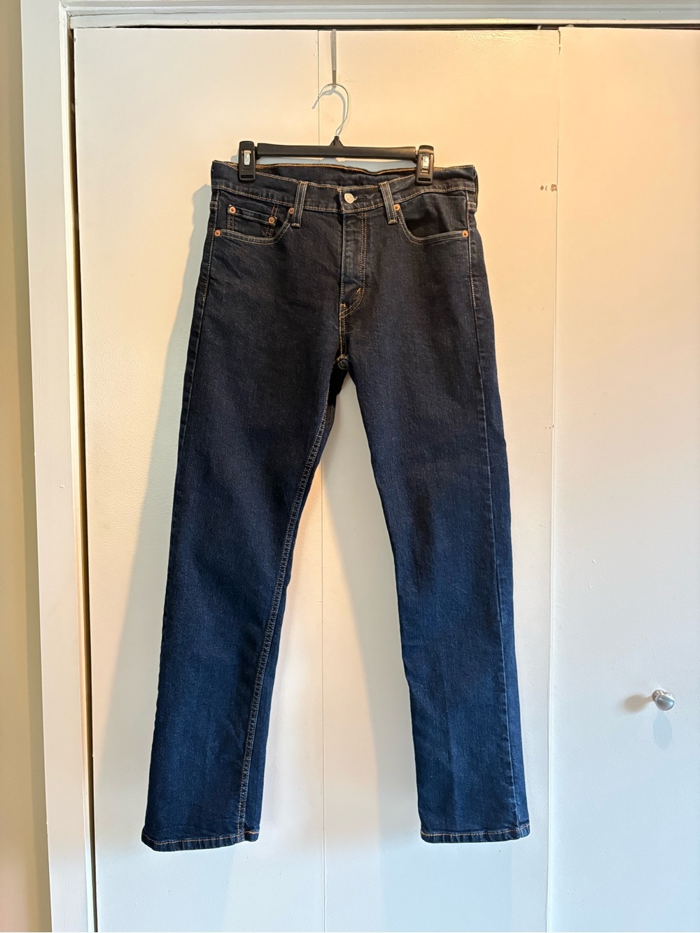 Levi's 513 Dark Denim Straight-Leg Jeans